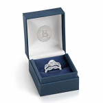 Entwined Diamonesk Personalized Bridal Ring Set
