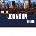 Colorado Avalanche Personalized Welcome Sign