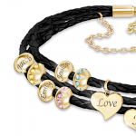 United By Love Name-Engraved Family Birthstone Bracelet