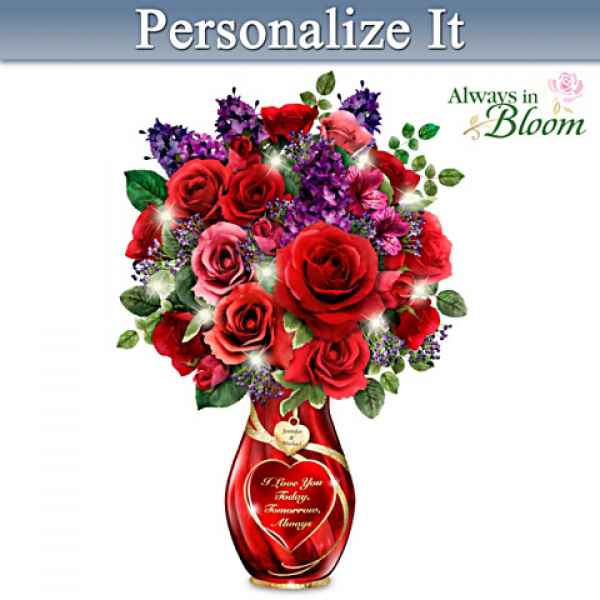 Endless Romance Personalized Table Centrepiece