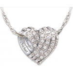 All My Love Collier pendentif en diamant personnalisé