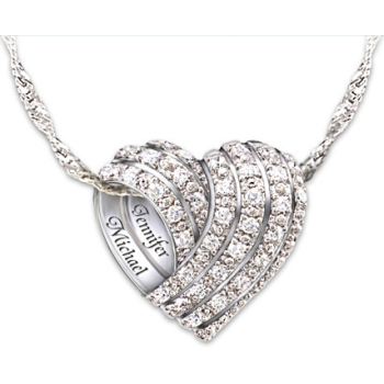 All My Love Personalized Diamond Pendant Necklace All My Love Personalized Diamond Pendant Necklace