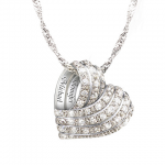 All My Love Collier pendentif en diamant personnalisé