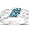 Waves Of Love Personalized Diamond Ring Waves Of Love Personalized Diamond Ring