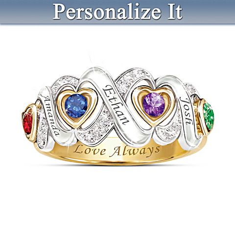 Always My Family Personalized Ring Always My Family Personalized Ring