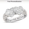 70 Genuine White Topaz Together As One Personalized Ring 70 Genuine White Topaz Together As One Personalized Ring