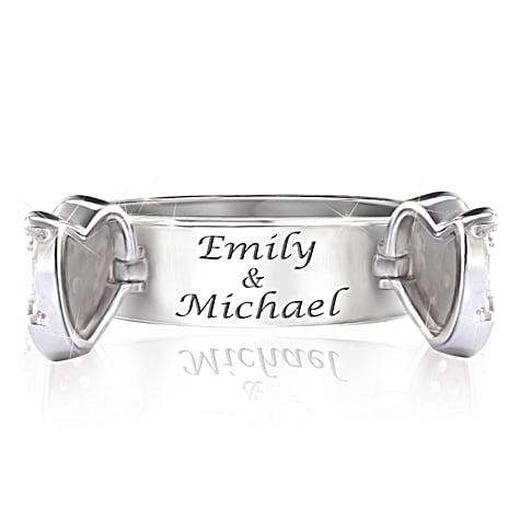 70 Genuine White Topaz Together As One Personalized Ring 70 Genuine White Topaz Together As One Personalized Ring