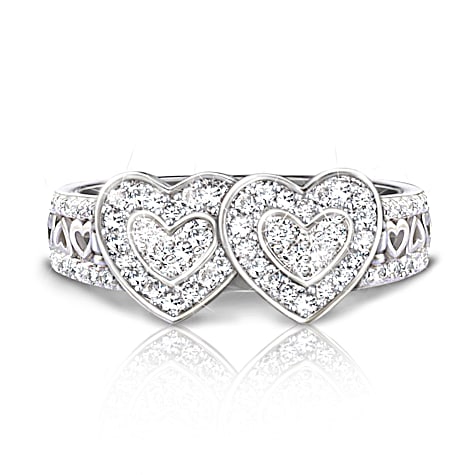 70 Genuine White Topaz Together As One Personalized Ring 70 Genuine White Topaz Together As One Personalized Ring