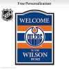Edmonton Oilers® Personalized Welcome Sign Edmonton Oilers® Personalized Welcome Sign