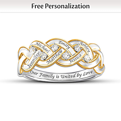 Strength Of Family Personalized Diamond Ring Strength Of Family Personalized Diamond Ring