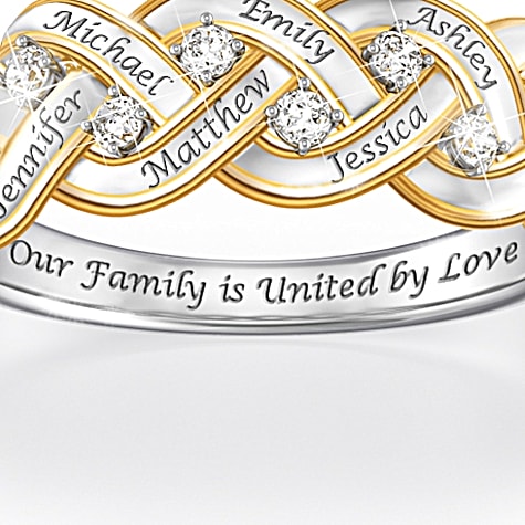 Strength Of Family Personalized Diamond Ring Strength Of Family Personalized Diamond Ring