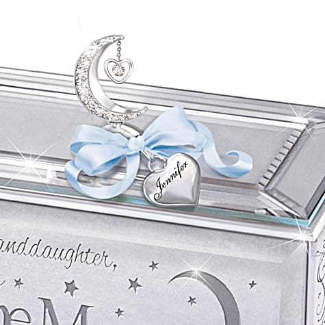 Granddaughter, I Love You To The Moon Personalized Music Box Granddaughter, I Love You To The Moon Personalized Music Box