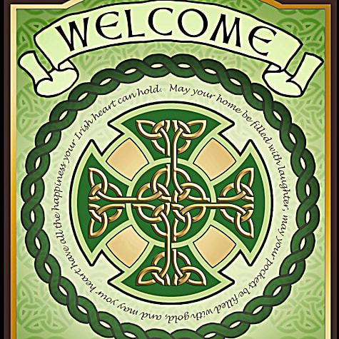 Bénédictions De L’Irlande Signe De Bienvenue Personnalisé Bénédictions De L’Irlande Signe De Bienvenue Personnalisé