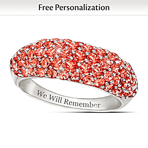 Lest We Forget Personalized Ring Lest We Forget Personalized Ring
