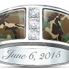 Bague de mariage personnalisée Camo Bague de mariage personnalisée Camo
