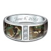 Bague de mariage personnalisée Camo Bague de mariage personnalisée Camo
