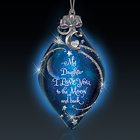 Daughter, I Love You To The Moon Personalized Ornament Daughter, I Love You To The Moon Personalized Ornament