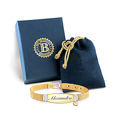 7-Diamond Love For My Daughter Personalized Bracelet 7-Diamond Love For My Daughter Personalized Bracelet