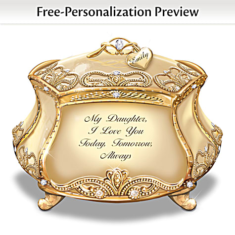 Daughter, I Love You Personalized Music Box Daughter, I Love You Personalized Music Box