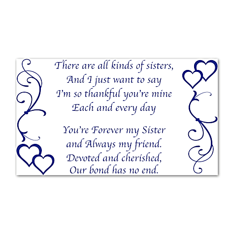 Forever My Sister, Always My Friend Personalized Music Box Forever My Sister, Always My Friend Personalized Music Box