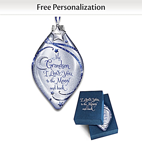 I Love You To The Moon And Back Personalized Ornament I Love You To The Moon And Back Personalized Ornament