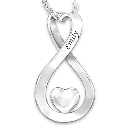 Birthstone Forever Loved Personalized Granddaughter Necklace Birthstone Forever Loved Personalized Granddaughter Necklace