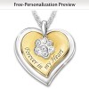 Pet Remembrance Forever In My Heart Personalized Necklace Pet Remembrance Forever In My Heart Personalized Necklace