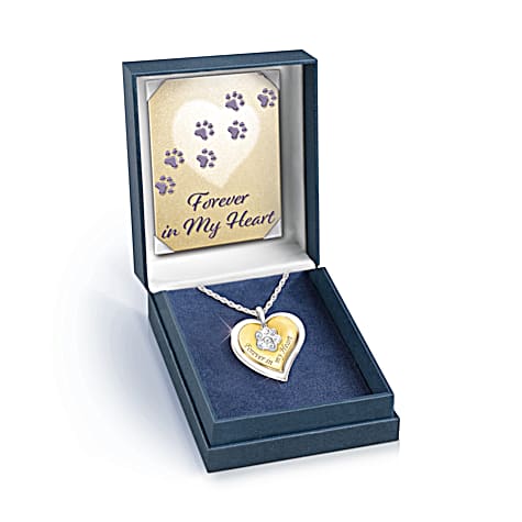 Pet Remembrance Forever In My Heart Personalized Necklace Pet Remembrance Forever In My Heart Personalized Necklace