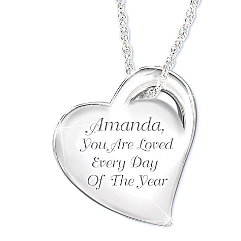 Amour pour toute l’année Collier pendentif personnalisé Amour pour toute l’année Collier pendentif personnalisé