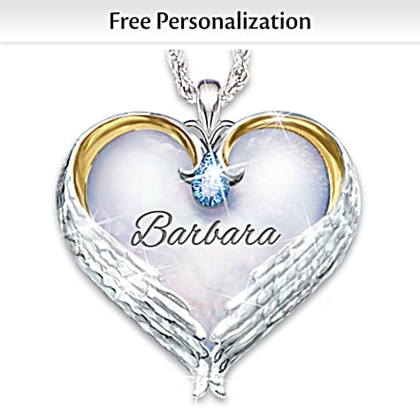 Birthstone Always In My Heart Personalized Pendant Necklace Birthstone Always In My Heart Personalized Pendant Necklace