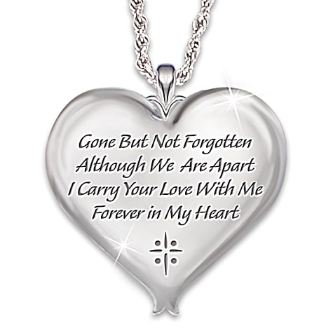 Birthstone Always In My Heart Personalized Pendant Necklace Birthstone Always In My Heart Personalized Pendant Necklace