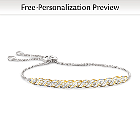 Diamond For All That You Are Personalized Daughter Bracelet Diamond For All That You Are Personalized Daughter Bracelet