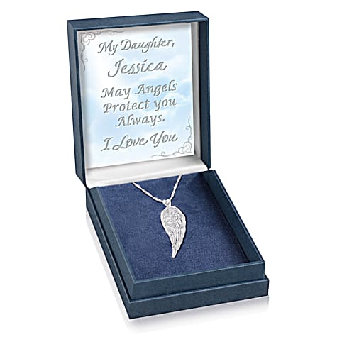 Protection For My Daughter Pendant Necklace Protection For My Daughter Pendant Necklace