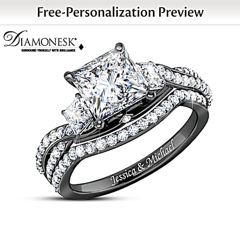 3-Carat Midnight Kiss Personalized Ring 3-Carat Midnight Kiss Personalized Ring