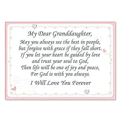 1 Diamond Granddaughter God Bless You Personalized Bracelet 1 Diamond Granddaughter God Bless You Personalized Bracelet