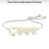Paw Prints On My Heart Personalized Bracelet Paw Prints On My Heart Personalized Bracelet
