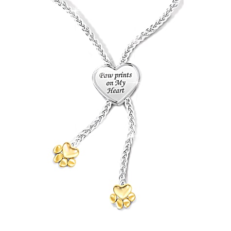 Paw Prints On My Heart Personalized Bracelet Paw Prints On My Heart Personalized Bracelet