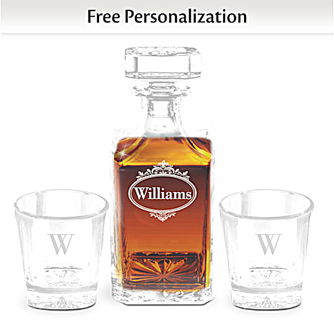 Personalized Decanter Set Personalized Decanter Set