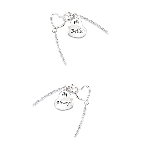 1.36-Carat Rainbow Bridge Personalized Pendant Necklace 1.36-Carat Rainbow Bridge Personalized Pendant Necklace