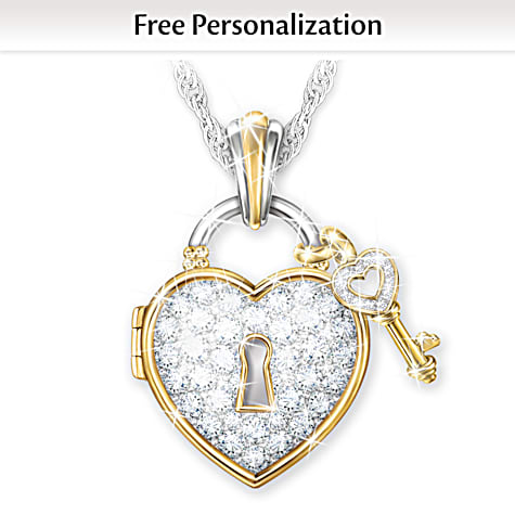 Key To Happiness Personalized Pendant Necklace Key To Happiness Personalized Pendant Necklace