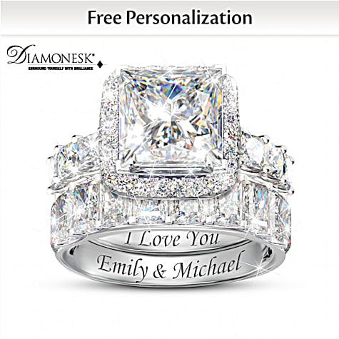 20 Carats Of Brilliance Personalized Bridal Ring Set 20 Carats Of Brilliance Personalized Bridal Ring Set