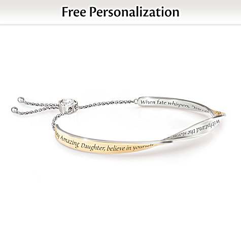 Daughter, I Believe In You Bracelet And Personalized Card Daughter, I Believe In You Bracelet And Personalized Card