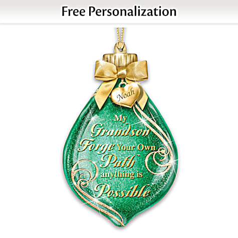 My Grandson Forge Your Own Path Personalized Ornament My Grandson Forge Your Own Path Personalized Ornament