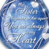 My Sister Together Or Far Apart Personalized Ornament My Sister Together Or Far Apart Personalized Ornament