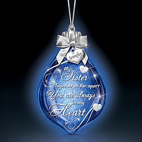 My Sister Together Or Far Apart Personalized Ornament My Sister Together Or Far Apart Personalized Ornament