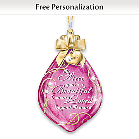 My Niece You're A Beautiful Treasure Personalized Ornament My Niece You're A Beautiful Treasure Personalized Ornament