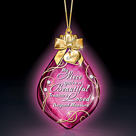 My Niece You're A Beautiful Treasure Personalized Ornament My Niece You're A Beautiful Treasure Personalized Ornament