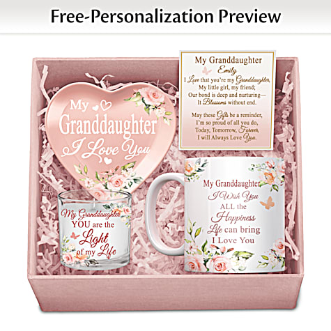 Granddaughter, I Love You Personalized Gift Box Set Granddaughter, I Love You Personalized Gift Box Set