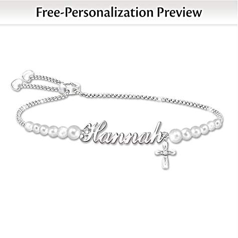 Bénédictions en diamant pour ma petite-fille Bracelet personnalisé Bénédictions en diamant pour ma petite-fille Bracelet personnalisé