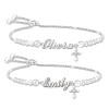 Bénédictions en diamant pour ma petite-fille Bracelet personnalisé Bénédictions en diamant pour ma petite-fille Bracelet personnalisé